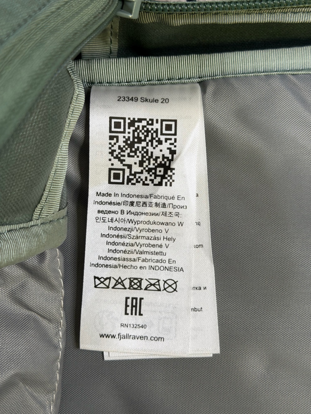 Fjallraven Skule 20 Daypack Backpack Laptop Hiking School Patina Green 23349 - Picture 7 of 7